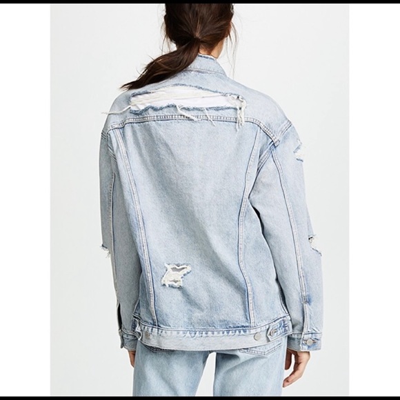 Levis Baggy trucker distressed jacket Medium - Picture 3 of 4